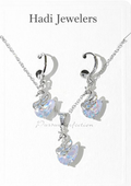 Royal Crystal Swan Set