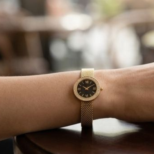 The Noir Gleam Watch Bracelet