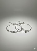 Elegant Silver Love Bangle